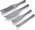 Tongjude Silicone Spurtle Set, Silicone Spatula Set, Heat Resistant