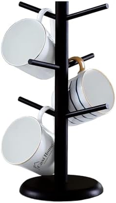 Mug Holder Tree - Coffee Mug Tree with 6 Hooks - Countertop Holder for