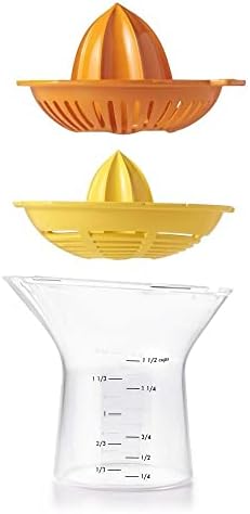 OXO Good Grips 2-in-1 Citrus Juicer, Orange & Yellow