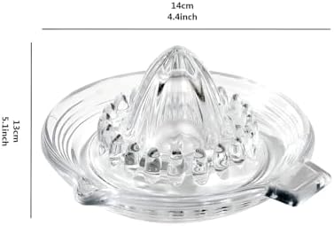 Glass Manual Lemon Juicer with Pour Spout