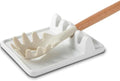Ceramic Spoon Rest & Kitchen Utensil Rest, Heat-Resistant Drip Pad for