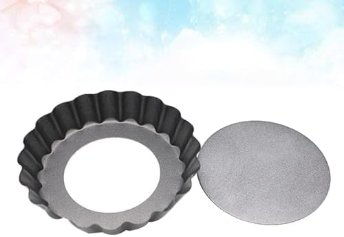 BESPORTBLE Mini Tart Pan round Baking Tray Set, 4-inch Non-stick