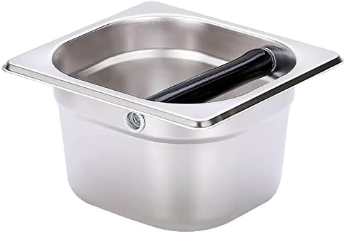 Coffee Knock Box, Stainless Steel Espresso Knock Box,Durable Stainless