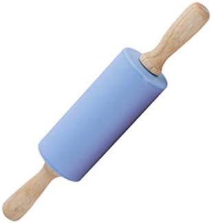 Mini Pin Rolling for Silicone with Wooden Handle Dough Baking