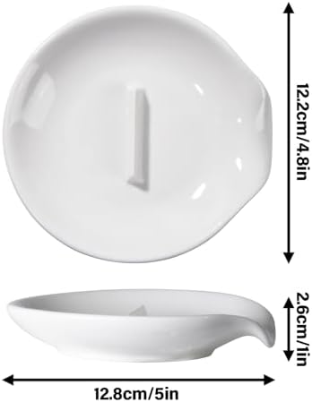 Egg Cracker Spoon Holder,Ceramic Spoon Rest for Kitchen