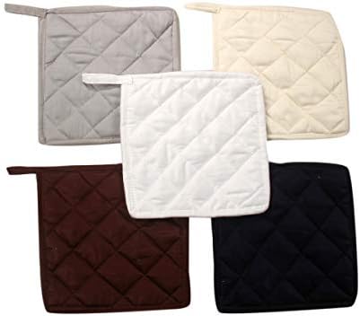 100% Cotton (Pack of 20) Pot Holder 7" x 7" Square, Solid