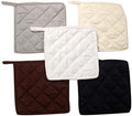 100% Cotton (Pack of 20) Pot Holder 7" x 7" Square, Solid