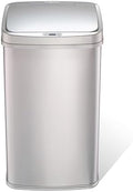 Ninestars 13 Gallon Touchless Stainless Steel Trash Can