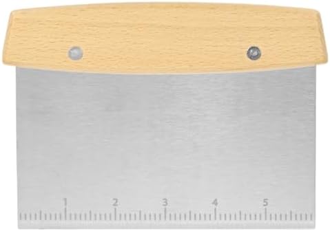 M METERXITY Multipurpose Bench Scraper, 6.5 Inch Stainless Steel Dough