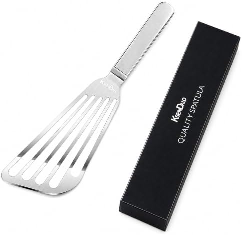KSENDALO 1 Thin Flexible & Sturdy Fish Spatula Stainless Steel for