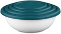 8 Piece Plastic Nesting Bowl Set with Lids, 1.5-5.5 Qt, BPA Free