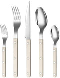 Khen Cutlery Set of 20, 18/8 Stainless Steel Flatware, Modern