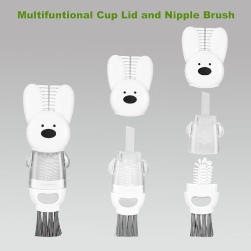 [3 Pack] Bottle Brushes, Stainless Steel Long Handle Water Bottle