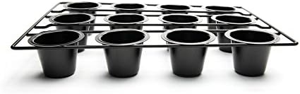 Fox Run Linking Mini Popover Pan, Carbon Steel, Nonstick, 12 Mini Cups