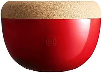 Emile Henry Deep Fruit & Vegetable Storage Bowl, 10.6" x7.3” Burgundy