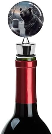Winter Bear Wine Stopper Vacuum Alloy Wine Bottle Stopper Reusable