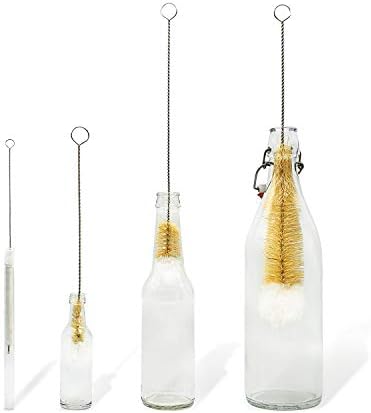 Bambaw Bottle Cleaner Brush Set, 4 Cleaning Brushes
