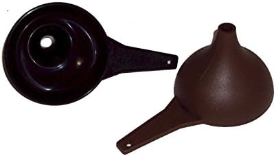 Tupperware Hershey Kiss Shaped Large Funnel Set of 2 Brown and Black