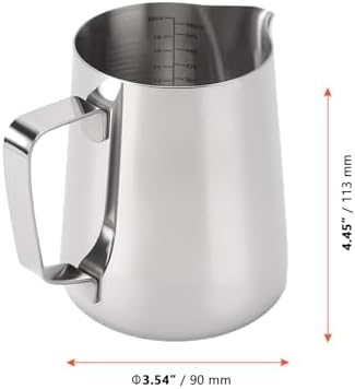 SINJEUN 20 oz/600 ml Milk Frothing Pitcher, Stainless Steel Milk