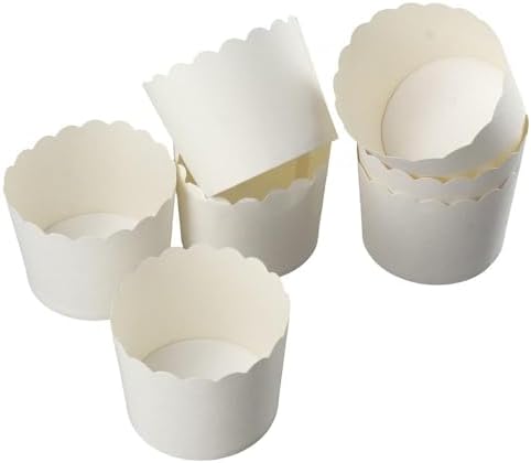 50 Pcs Paper Baking Cup, Large Oil Proof Cake Cup, Baking Cup Paper