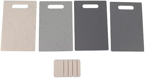 SUNGOOYUE Cutting Board Set Plastic Chopping Boards with Storage Stand