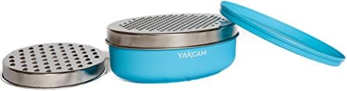 YAKCAM Cheese Grater with Container Bowl, 4-Pc