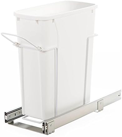 Knape & Vogt SBM9-1-20WH 20qt Pull-Out Trash Can