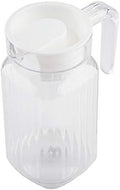 Tbest Acrylic Pitcher with Lid,Transparent Juice Jug Water Pitcher for