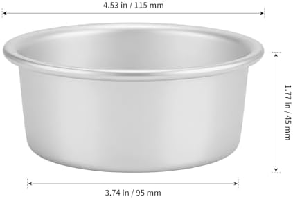 SHEUTSAN Round Cake Pan, 4 Inch, 20 Pack, Baking Tin for Cheese