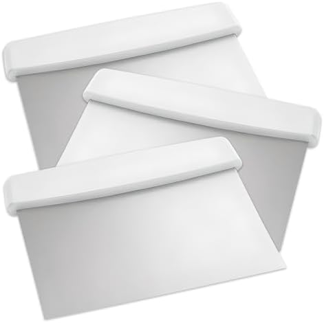 OCS Parts 3-Pack 6" Stainless Steel Dough Cutter and Bench Scrapers
