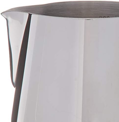 BrewGlobal Rhinoware Professional Milk Pitcher, Stainless Steel 12 oz