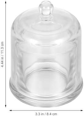 HOMSFOU Glass Butter Dish with Lid, Mini Glass Butter Container with
