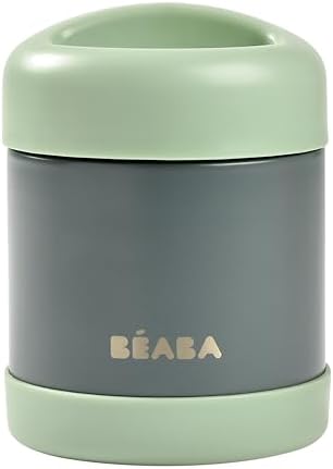 Beaba Stainless Steel Insulated Food Jar 10 oz, Kids Thermos, Lunch