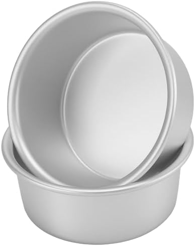 SHEUTSAN Round Cake Pan, 4 Inch, 20 Pack, Baking Tin for Cheese
