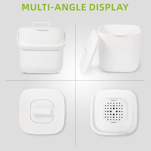 1.85 GAL/7L Kitchen Pail with Handle, Countertop Kitchen Bin