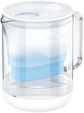 Waterdrop PT-72C-A Glass Alkaline Water Filter Pitcher, 7-Cup, Blue