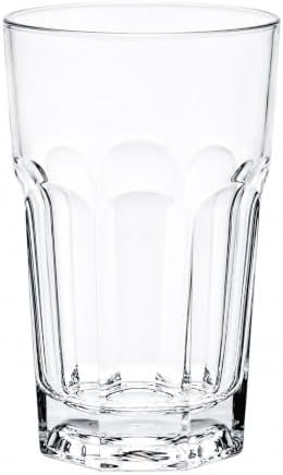 Restaurantware-Otto 10 Ounce Highball Glasses, Set Of 6 Paneled Tall