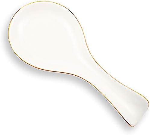 Patelai Ceramic Spoon Rest Spoon Holder Stovetop for Kitchen Stove