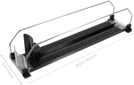 Hemobllo Drink Pusher Organizer, Black, 35.5cm
