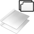 Ziliny 2 Pcs Pure Aluminum 16 x 13 Inch Baking Sheets with 2 Silicone