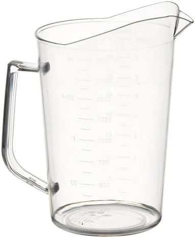 Winco Clear 2 qt Plastic Measuring Cup