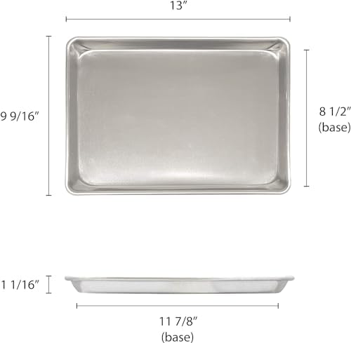 TrueCraftware- Quarter Size Aluminum Sheet Pan 9-1/2" x 13" Baking