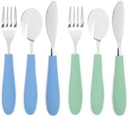 Elk and Friends Kids/Toddler Silverware with Silicone Handles | 6pcs