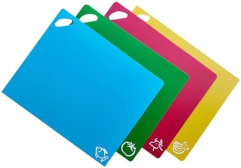 4 Pcs PP Cutting Board Set for Kitchen Vegetables Meat