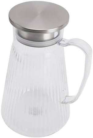 1500ml Water Pitcher, Clear Acrylic Beverage Pitcher, Glass Style Jug