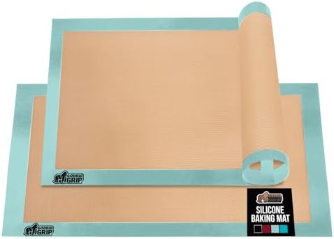 GORILLA GRIP Nonstick Silicone Baking Mats, 2PK, Half Sheet
