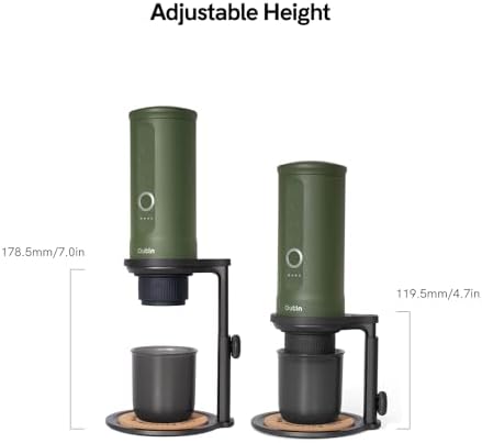 OutIn Fino Portable Electric Coffee Grinder, Tundra Brown