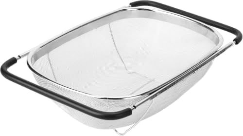 ZDRongZhen Kitchen Accessories Over the Sink Colander Strainer