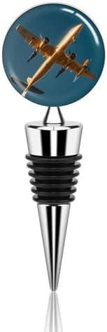 Golden Daylight Aircraft Wine Stopper Vacuum Alloy Wine Bottle Stopper