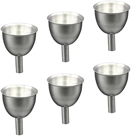6Pcs Kitchen Funnels, Food Grade Stainless Kitchen Funnels, Set Narrow
